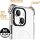 thumbnail image 2 of Funda magnética transparente compatible con MagSafe para iPhone 15 PLUS, resistente a impactos y golpes [no amarillea] [Protección contra caídas militares] y antiarañazos., 2 of 3