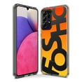 thumbnail image 3 of MUNDAZE Samsung Galaxy A01 Shockproof Clear Hybrid Protective Phone Case Orange Yellow Clear Funny Text Quote Fosho Cover, 3 of 5