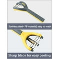 thumbnail image 4 of Stainless Steel Peeler Kitchen Gadget Multi-Function Tool Efficient Slicing for Fruit Vegetable Prep, Multicolor, 4 of 8