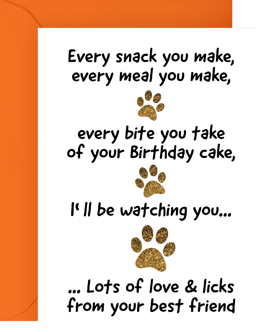 Dog Birthday Card for Pet Owner Funny Birthday Card for Dog Mom and