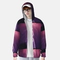 thumbnail image 2 of Fotbe Thunderstorm Violet Purple Chaqueta con Protección Solar UPF 50+ para Hombre y Mujer, Camisa con Capucha y Bolsillos-Large, 2 of 7