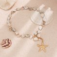 thumbnail image 2 of NICKSUN Bohemian Beachy Seashell Starfish Necklace, Chunky Sea Shell Necklace Summer Beach Jewelry for Women, 2 of 6