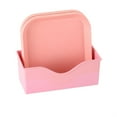 thumbnail image 1 of ATTOE Fruit Plate Tray Multipurpose Salad Dish Eco Friendly Kitchen Dinner Plate for Household(Pink 8 Shallow Plate Base )-081403, 1 of 1