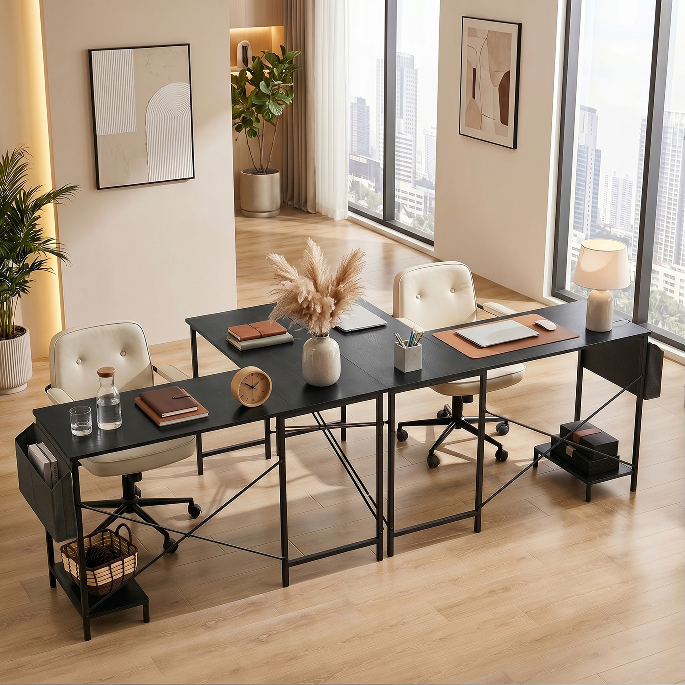 Concetta 49" Reversible L-Shaped Computer Desk with Storage photo 6