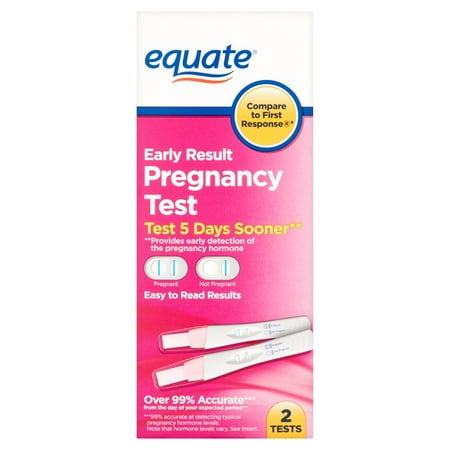 Equate Early Results Pregnancy Test, 2ct