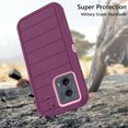 thumbnail image 2 of Asuwish Compatible with Motorola Edge 5G 2024 Phone Case Hybrid Rugged Shockproof Hard Protective Drop Proof Full Body Heavy Duty Mobile Cell Cover for Moto Edge2024 Women Men Purple, 2 of 5