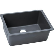 Elkay Quartz Classic 24-5/8" x 18-1/2" x 9-1/2", Single Bowl Undermount Sink, Dusk Gray