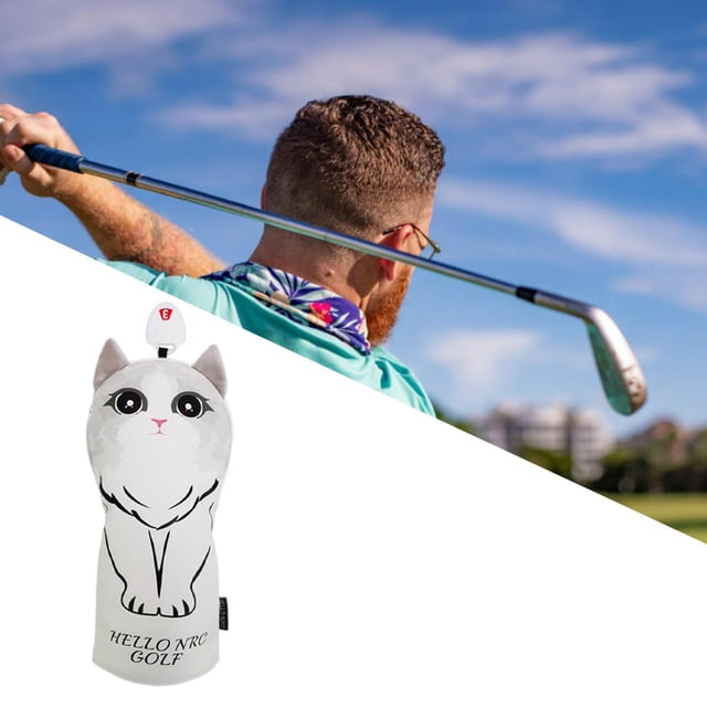 para La Cabeza de Golf para La Cabeza Del Club Lindo de Cuero de La PU para La Cabeza Del Mazo para La Cabeza para Woods B Numero 3 Macarena Fundas para cabezas de golf