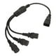 thumbnail image 5 of Cable de alimentación IEC 320 C14 a 3 X C13 Cable adaptador de alimentación divisor en Y universal de 1 a 3 IEC 320 C14 macho a 3 X C13 hembra, 5 of 12