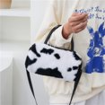 thumbnail image 3 of Bolsa Bolso de hombro de felpa con estampado animal retro para mujer Otoño Invierno Bolso pequeño (B) Ehuebsd Nuevos Originales, 3 of 9