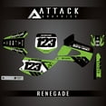thumbnail image 2 of Attack Graphics Custom Renegade Complete Bike Graphics Kit for Kawasaki KX85 2005, 2 of 3