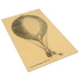 thumbnail image 3 of Print: Three Men In Basket Of Ascending Balloon With Flag Attached, 3 of 4
