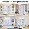 thumbnail image 6 of Blue Floral Kitchen Curtains Short 45 Inch Length, Garden Petals Flower Botanical Tree Branch Grommet Top Bedroom Living Room Curtains, Light Filtering Cafe Curtain Drapes 2 Panels Set 84''x45'', 6 of 9