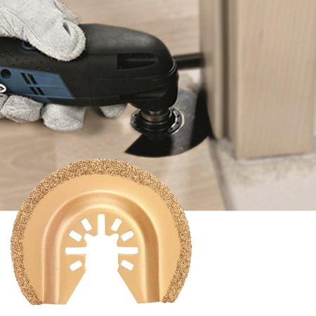 

6-Piece Set of Oscillating Saw Blades with High Hardness Carbide Diamond Tips for Semi-Circle Finger Triangle Shapes and Tile Sanding