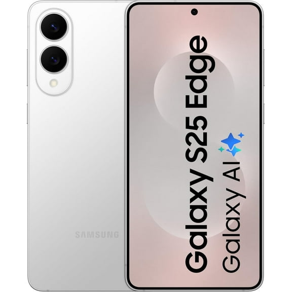Open Box Samsung Galaxy S25 Edge | 256GB + 12GB RAM - USA Version | 6.7” QHD+ Dynamic AMOLED 2X 120Hz display | GSM Unlocked AI Smartphone | 200 MP camera | New Device in Generic Box