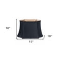 thumbnail image 5 of 16" Black with Bronze Lining Premium Oblong Shantung Lampshade, 5 of 5