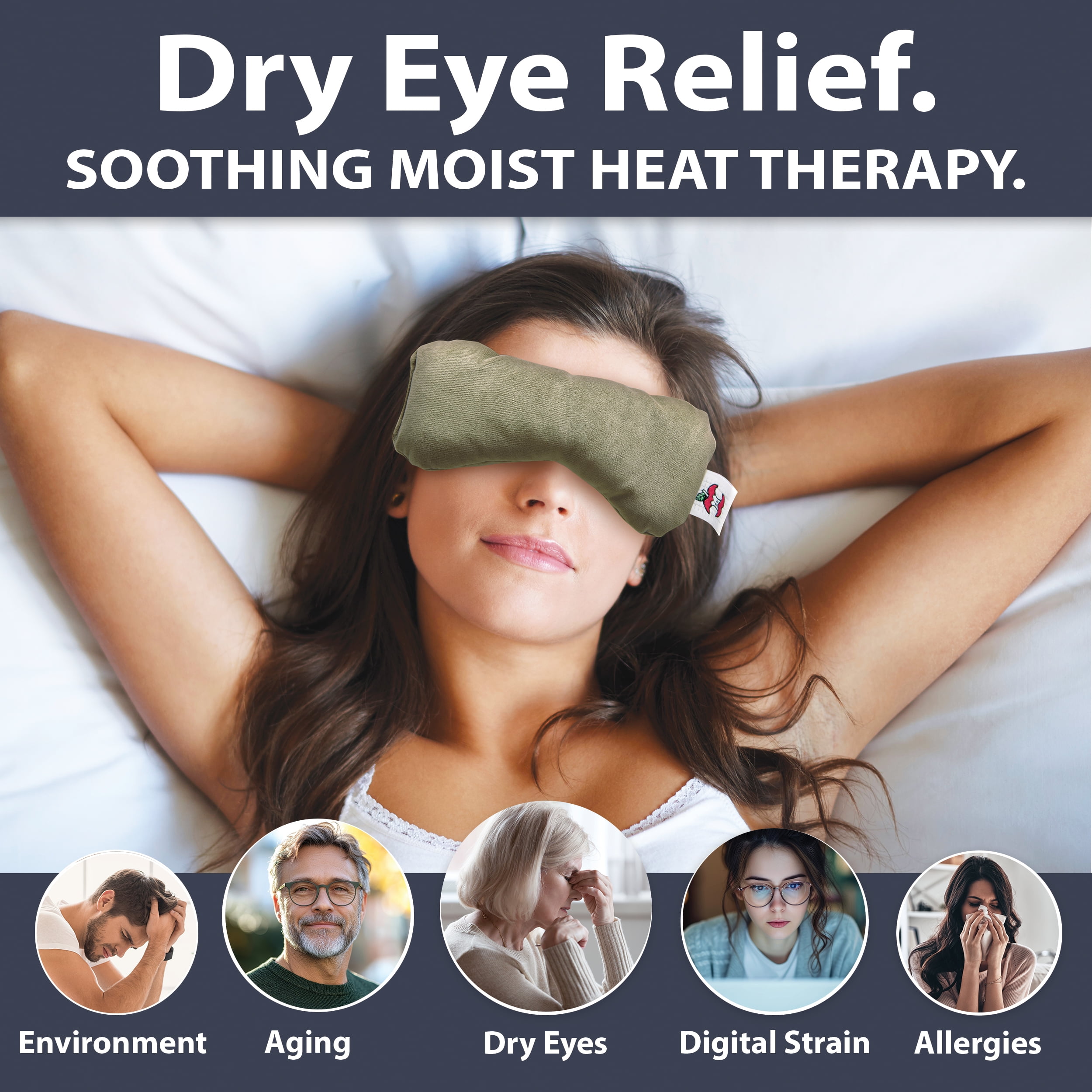 Core Products MicroBeads Eye Compress Moist Heat Therapy Pack