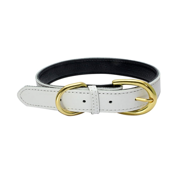 Collar de perro de cuero enrollado El collar de cuerda redonda duradero es adecuado para perros pequeños y medianos,