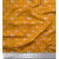 thumbnail image 1 of Soimoi Cotton Voile Fabric Fish & Shells Ocean Print Sewing Fabric Yard 56 Inch Wide, 1 of 2
