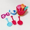 thumbnail image 5 of Loespoir Children's Beach Sand Toy Set, Beach Bucket, Watering Can, Rake, Sand Play Set for Kids, Beach Toys with Bucket and Tools, Outdoor Sandbox Play and Beach Activity Set, 5 of 5