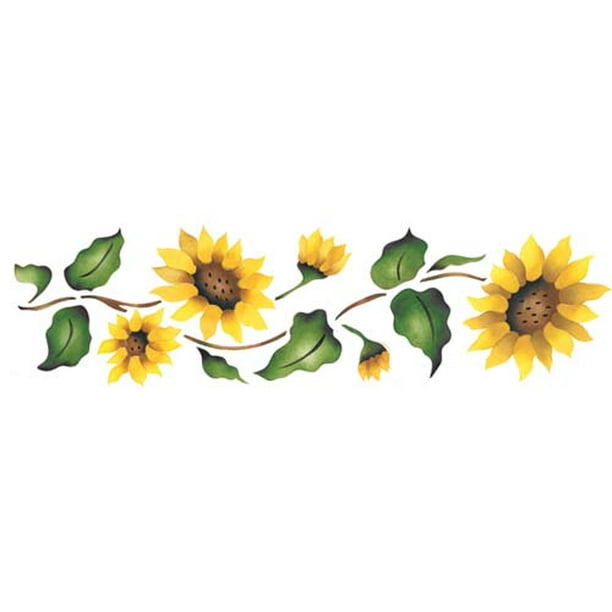 Sunflower Wall Stencil Sku 926 By Designer Stencils Com - Large Sunflower Wall Stencils For Painting Sunflower Wall Stencil Sku 926 By Designer Stencils Com - Large Sunflower Wall Stencils For Painting