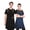 Black+Blue, variant on NUBILY Waterproof Cross Back Chef Aprons 2 Pack for Cooking Baking Grilling,4 Pockets Adjustable Kitchen Apron,Bib for Men Women Restaurant Gardening