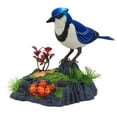 thumbnail image 2 of Electric Singing and Chirping Toy Birds Battery Operated Electric Blue Jays with Restic Movement Sound Activated Office and Home Decor Accessories Novelty Gift, 2 of 7