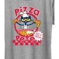thumbnail image 3 of Pete The Cat - Papa Petes Pizza  - Women's Short Sleeve Graphic T-Shirt, 3 of 6