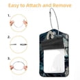 thumbnail image 2 of Wolf Square PU Leather Luggage Tags - 2 Pack with Privacy Cover and Stainless Steel Ring - Suitable for Travel, Backpack, Handbag - Suitcase Tags, Travel Tag, 2 of 7