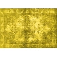 thumbnail image 1 of Ahgly Company Machine Washable Indoor Rectangle Abstract Yellow Contemporary Area Rugs, 5' x 8', 1 of 4
