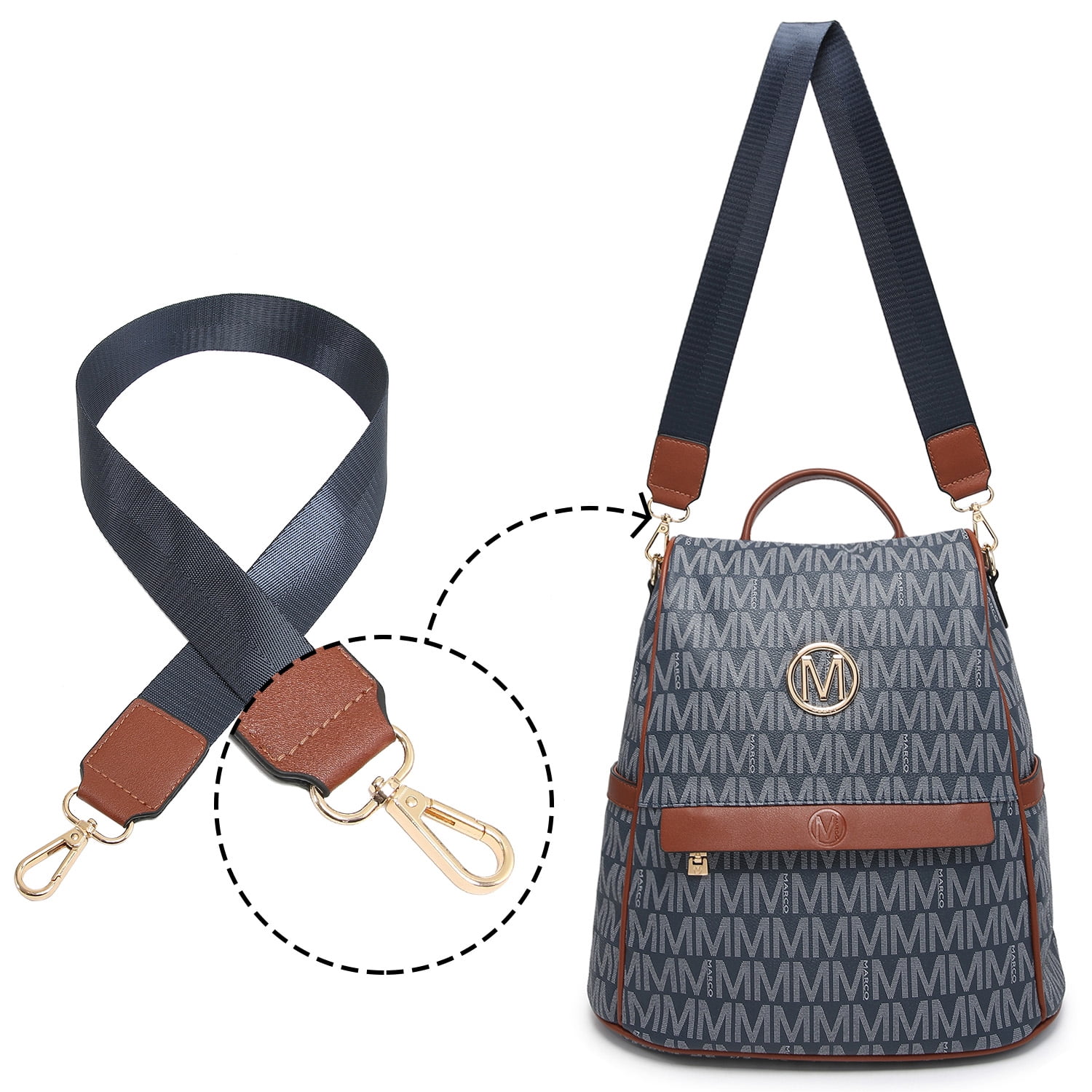MKP Woman Leather Backpacks Handbags Anti-theft Travel School Books Bag Lady Shoulder Purse