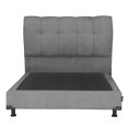 thumbnail image 2 of Box Base Cama Individual + Cabecera Kiri Gris Oscuro, 2 of 10