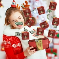 Nkmbld Money Explosion Gift Box, Merry Christmas Surprise Gift Boxes, Pop-Up Explosion Gift Unique Foldable Bouncing Envelope Box, Birthday and New Year Gifts, 5PC