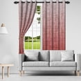 thumbnail image 3 of Nanqianyi Gradient Red Blackout Curtains With Grommet Drapes,2 Panels,42x63 inch,Room Darkening Thermal Insulated Window Curtains, 3 of 8