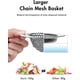 thumbnail image 4 of Revolutionary Sink Strainer/Patented Reversible Chain Mesh, Effortless Cleaning & Debris Catcher, Large Capacity, No Clog, 304 Stainless Steel & Rust-, 4 of 4