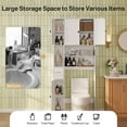 thumbnail image 6 of Over the Toilet Storage Cabinet , Aiho 70.3" H Bathroom Storage Cabinet Above Toilet with Adjustable Shelves & 5 Doors, Perfect for Bathroom, Laundry, White, 6 of 10