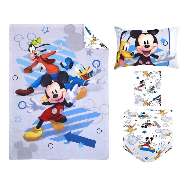 Juego de cama para niños pequeños NoJo Disney Mickey Mouse Clubhouse Buddies