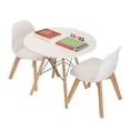 thumbnail image 1 of Mesa Circular Berlin - 2 Sillas Frankfurt (Blanco), 1 of 2