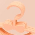 thumbnail image 3 of 10 Pack Colour Plastic Baby Hangers, Extendable Hangers, Children Coat Hangers with Stackable Hooks, Non-Slip Toddler Hangers for Kids Children Clothes Dresses (Orange), 3 of 6