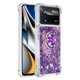 thumbnail image 2 of Funda para Xiaomi Poco X4 Pro 5G con Brillo Líquido Flotante, Purpurina, Parachoques y Anillo Giratorio Soporte, 2 of 5