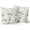 thumbnail image 2 of Watercolor Sage Green Leaf Pillow Covers 20x20 Set of 2 Spring Summer Eucalyptus Floral Print Decorative Throw Pillows Rustic Farmhouse Cushion Case Decor for Couch Sofa Bed, 2 of 6