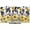 Black, White, Yellow, Gold, variant on TV Cover Indoor, Farmhouse Sunflowers Stretch TV Dust Cover Television Screen Protector, Country Cow Animal Skin Brown Wooden Elastic Polyester Display Covers, Monitor Slipcover for LED TVs 24 Inch