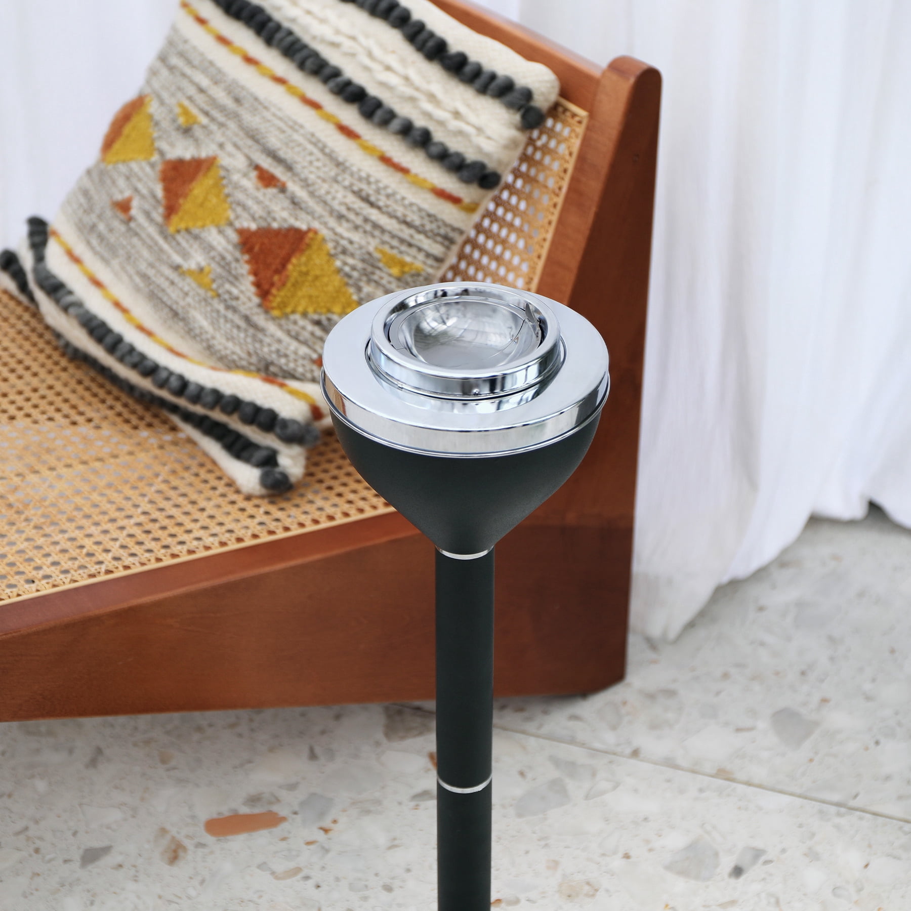 16 or 24" Standing Smokeless Ashtray with Lid for Cigars Cigarettes More