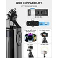thumbnail image 2 of Content Creator Essentials Kit for YouTube, 63" Phone Tripod with Wireless Remote, Microphone and LED Light, 2 of 5