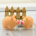 thumbnail image 4 of AAOMASSR Animal Figurines Little Duck Pig Hedgehog House Set Desk Ornaments Cute Model Fairy Garden Moss Miniatures Home Decor Accessories, 4 of 5