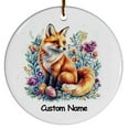thumbnail image 2 of Red Fox Ornament, Christmas Ornaments 2025, Gift for Red Fox Lovers, Gift for Pet Lovers, Gift for Christmas, Christmas Decorations, 2 of 6
