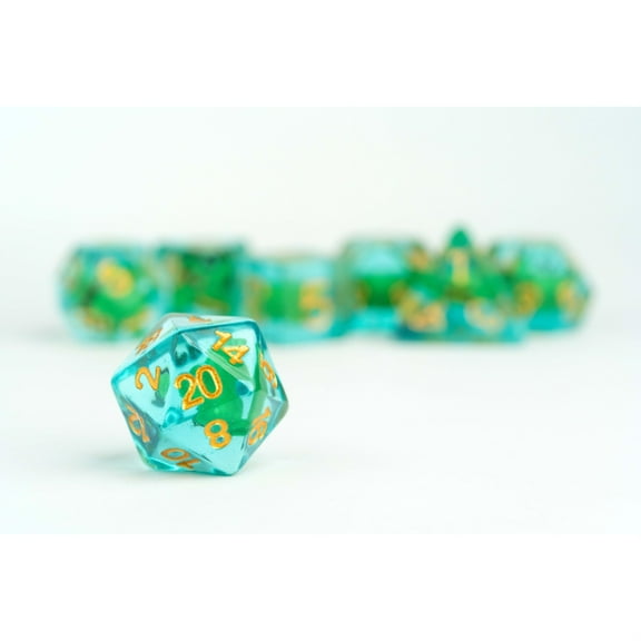 FanRoll by Metallic Dice Games Pathfinder Goblin Inclusion Dice Set