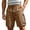 04# Coffee, variant on IhhxPro Men's Outdoor Cargo Shorts with Elastic Waist and Multi-Pockets Men Work Casual Hiking Cotton Relaxed Fit Summer M-2XL