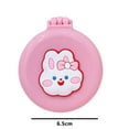 thumbnail image 2 of Sprifallbaby Folding Travel Hair Brush, Cute Mini Round Hair Comb Pocke with Mirror for Girls Women, 2 of 3