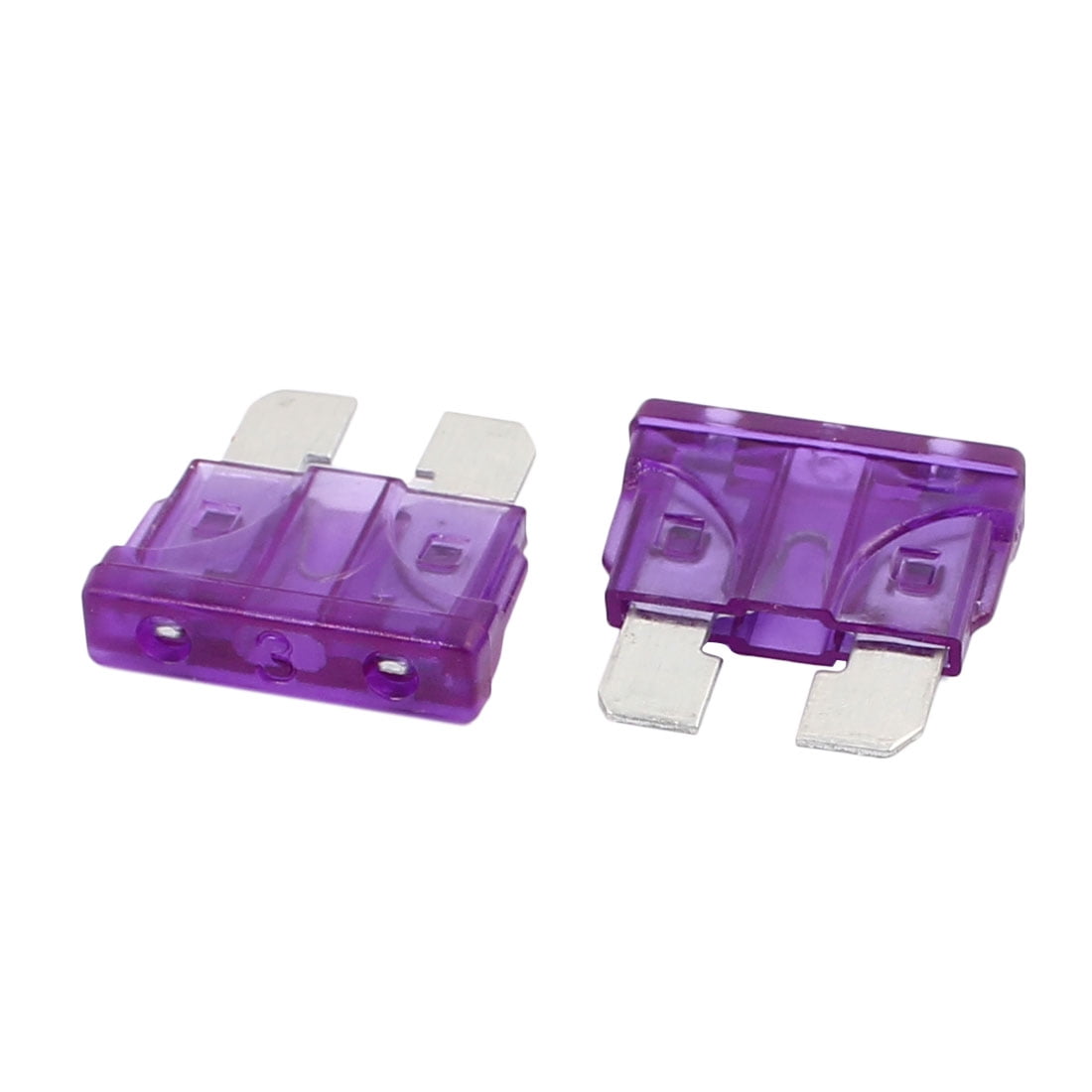 20pcs 3A Car Fuse Auto Truck SUV Fuses Miniature Blade Fuse Purple